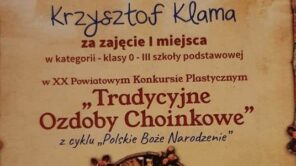 Czytaj więcej o: XX Powiatowy Konkurs Plastyczny „Tradycyjne Ozdoby Choinkowe”